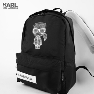Balo đi học k.a.r.l màu đen thời trang nam nữ