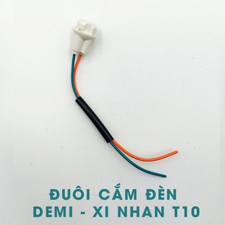 Đui giắc cắm đèn demi, si nhan chuẩn t10 gắn các dòng xe