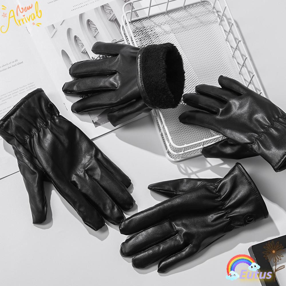 Găng Tay Da Chống Trượt Chống Gió Phong Cách Gothic Punk Cho Nữ