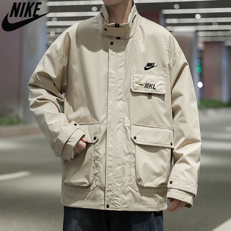 Áo Khoác Gió Nike 100% Chính Hãng Cổ Đứng Phong Cách Hàn Quốc Cho Nam