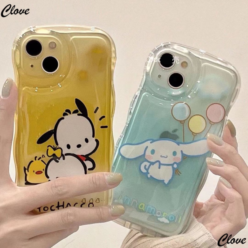 Ốp Điện Thoại Dẻo Trong Suốt Họa Tiết Chú Chó Cinnamon Chống Sốc Cho iPhone14 12 pro 7 118Plus xs 14 xr 13