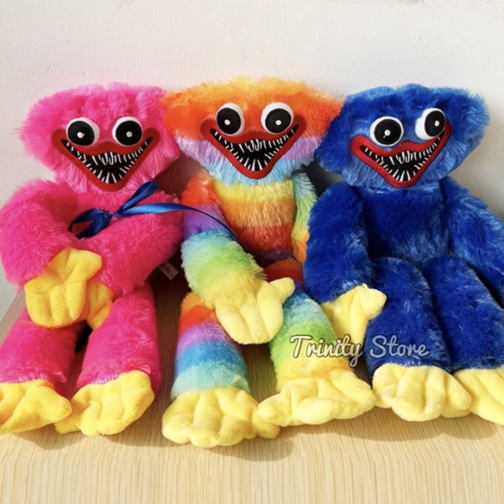Thú Bông Huggy Wuggy nhân vật game Poppy Playtime đáng yêu cho bé - Huggy 40cm