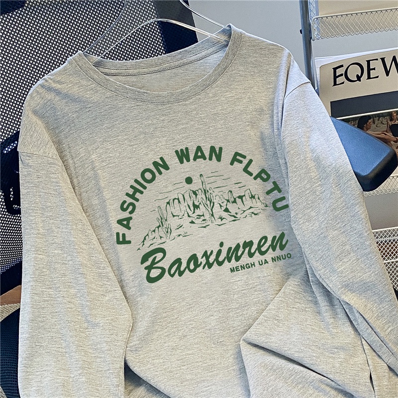 NRVP Áo Thun Nữ Dài Tay Thời Trang Hàn Quốc 2023