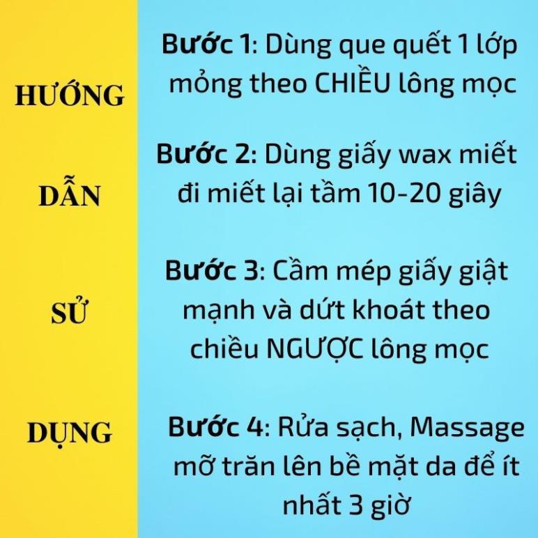 Sáp Wax Lông An Lành 100% Thiên Nhiên (Tặng 50 Tờ Giấy Và Que Wax ).