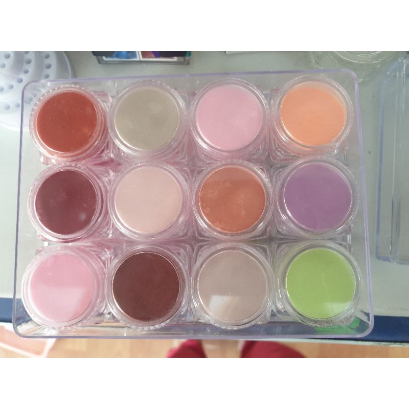 Set bột đắp hoa, đắp móng 12 màu