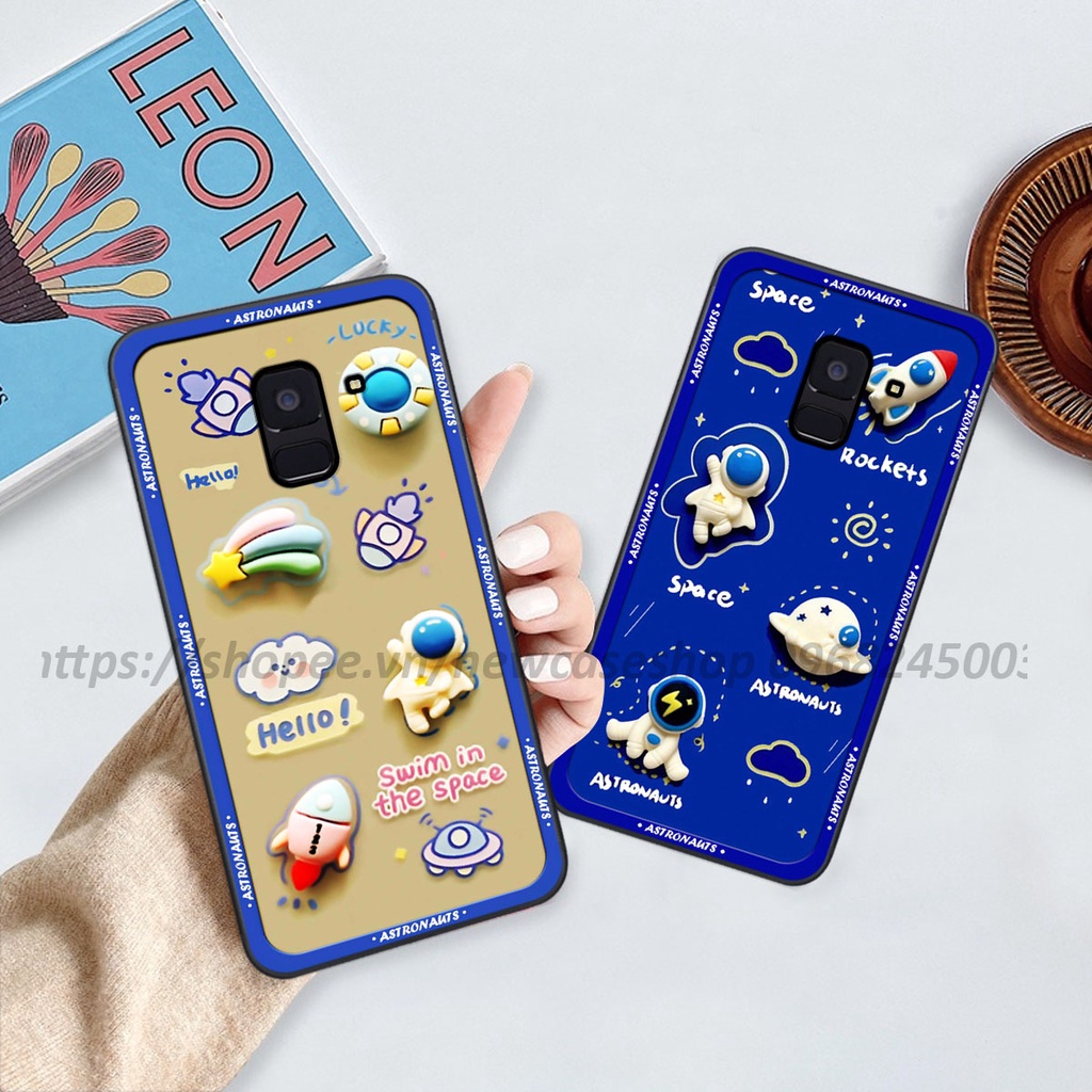 Ốp Samsung A6 2018/ A6 Plus/ A8 2018/ A8 Plus/ J8 in hình 3D Bear love,Kuromi,Space cute độc lạ