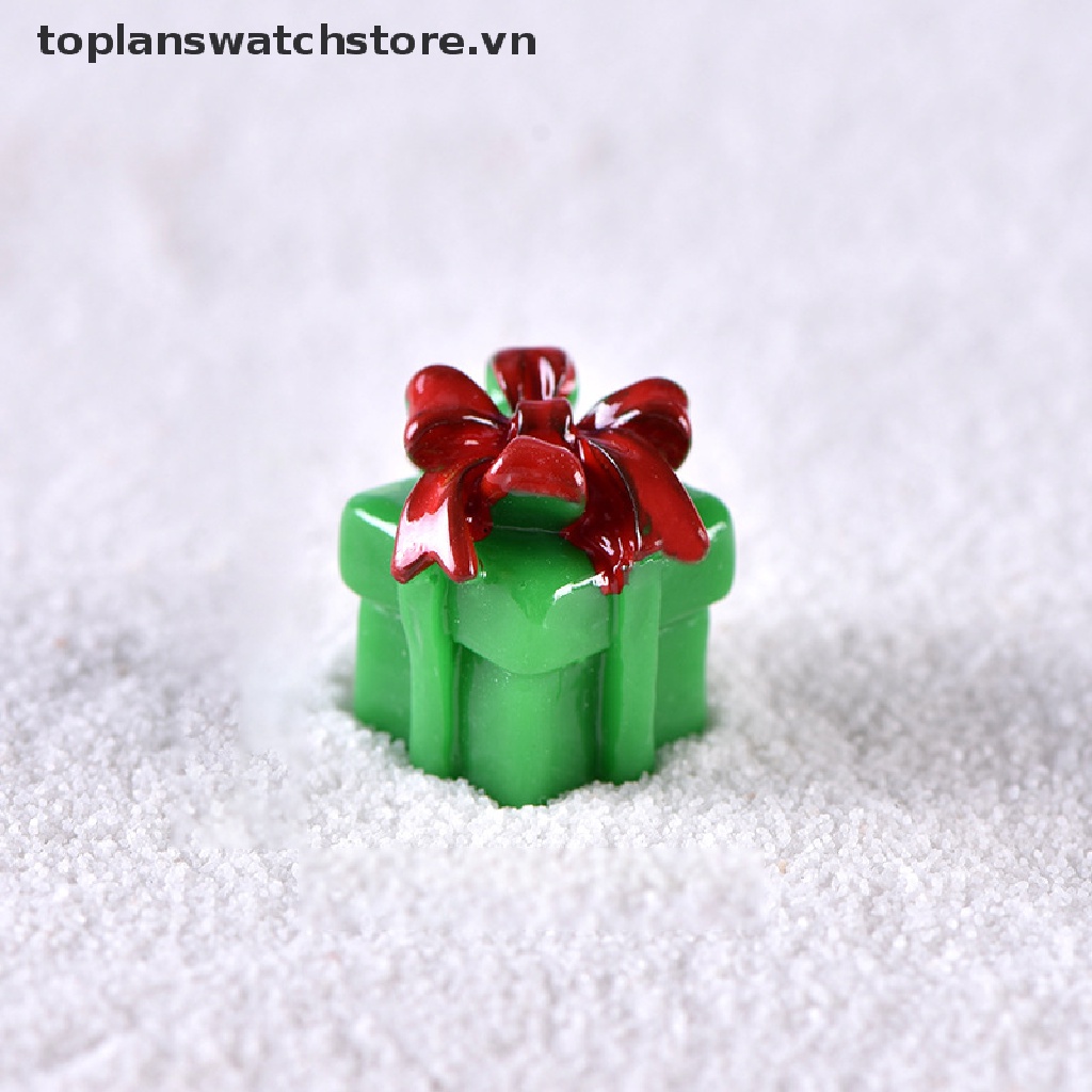 Mô Hình Ông Già Noel / Người Tuyết Mini Bằng Nhựa Resin Trang Trí Cây Thông Giáng Sinh