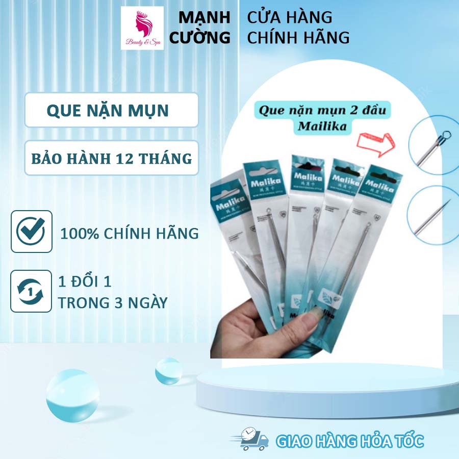 Que nặn mụn Malika - Hàng Chính Hãng