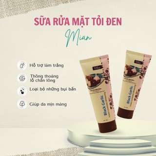 Sữa rửa mặt tỏi đen mian hỗ trợ làm trắng da và ngăn ngừa mụn 100gr