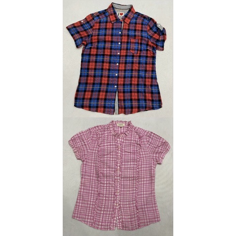 (A490) Áo sơ mi tay ngắn kẻ sọc Nino.maxx (Size L, XL/ Dơ nhẹ) - Thanh lý vnxk