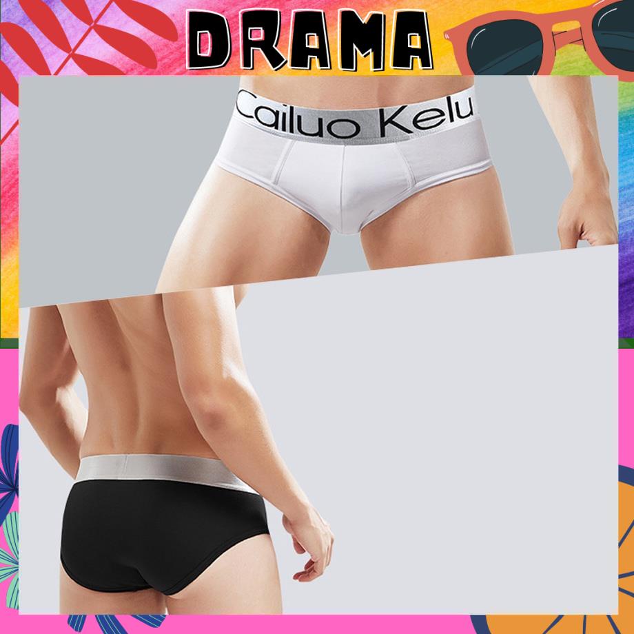 Quần lót nam tam giác, Quần sịp nam chéo cao cấp Phong cách Thể thao đai lớn co giãn 4 chiều thoáng mát DRAMA