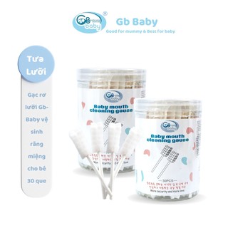 GB Baby - Hộp 30 Que gạc rơ lưỡi , tưa lưỡi - Vệ sinh răng miệng cho bé