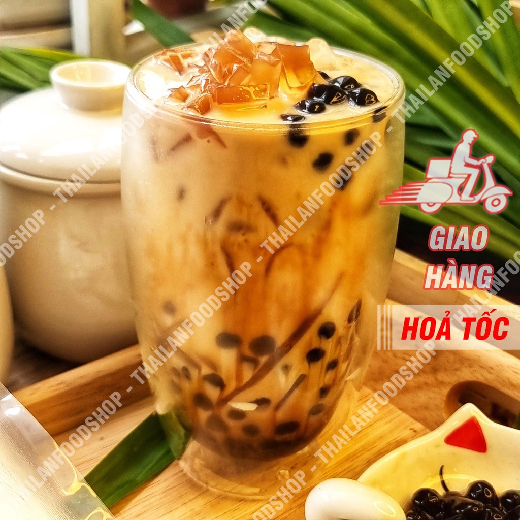 Set Trà Sữa Trân Châu Đường Đen Đầy Đủ Nguyên Liệu Nấu 1,2 Lít - 1,5 Lít (Khoảng 12 - 15 Ly) - Set Tự Nấu