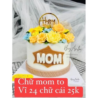 Khuôn Nhựa Làm Thạch Vĩ Chữ Cái In Hoa