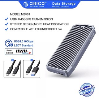 Box ổ cứng ssd m2 nvme usb4 thunderbolt 3/4 orico m2v01-c4 40gbps | chuyển m.2 pcie to usb type c