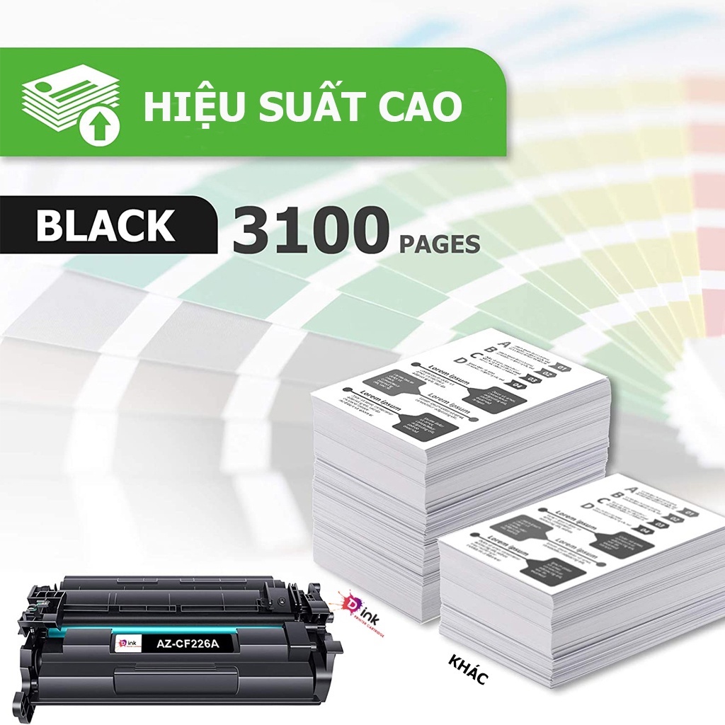 Hộp mực máy in 26A dùng cho máy in HP Pro M402DN, M402D, M426FDW,M426FDN -Canon LBP 214DW,212dw - CF226A - Cartridge 052