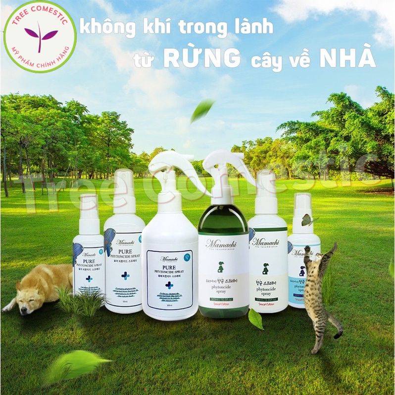 Chai 500ml Xịt Khuẩn Phytoncide Nguyên Chất Mamachi Thanh Lọc, Làm Sạch Không Khí, Đồ Dùng Em Bé