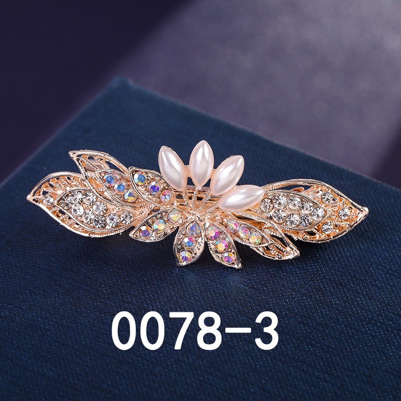 Kẹp Tóc Hoa Sen Đính Ngọc Trai 6cm Cho Nữ