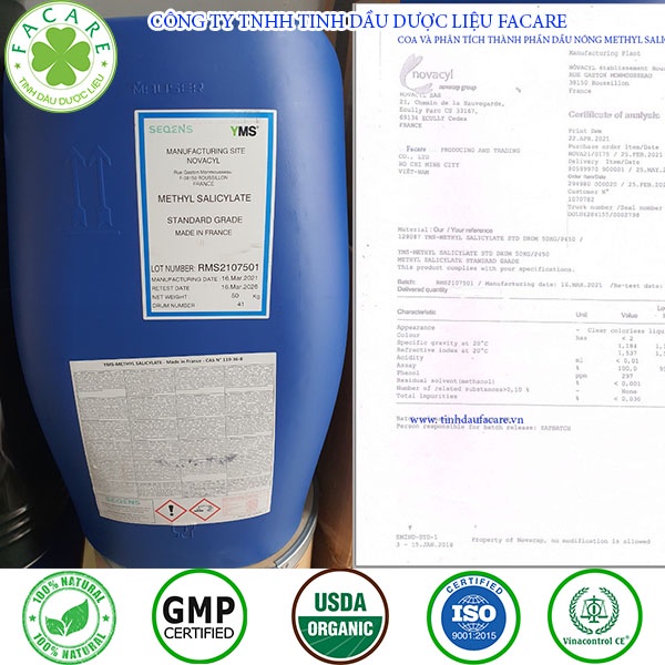 Dầu Nóng METHYL SALICYLATE 100ml