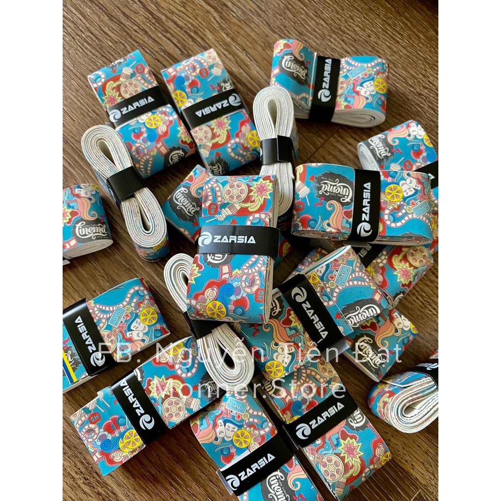 Quấn Cán Vợt Cầu Lông Tennis Zarsia Chính Hãng Số 1 Nội Địa Trung Chống Trơn Mồ Hôi Tay