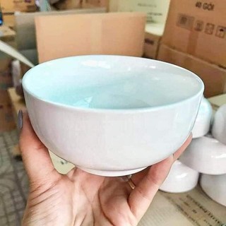 Set 10 Chén sứ trắng trơn ăn cơm