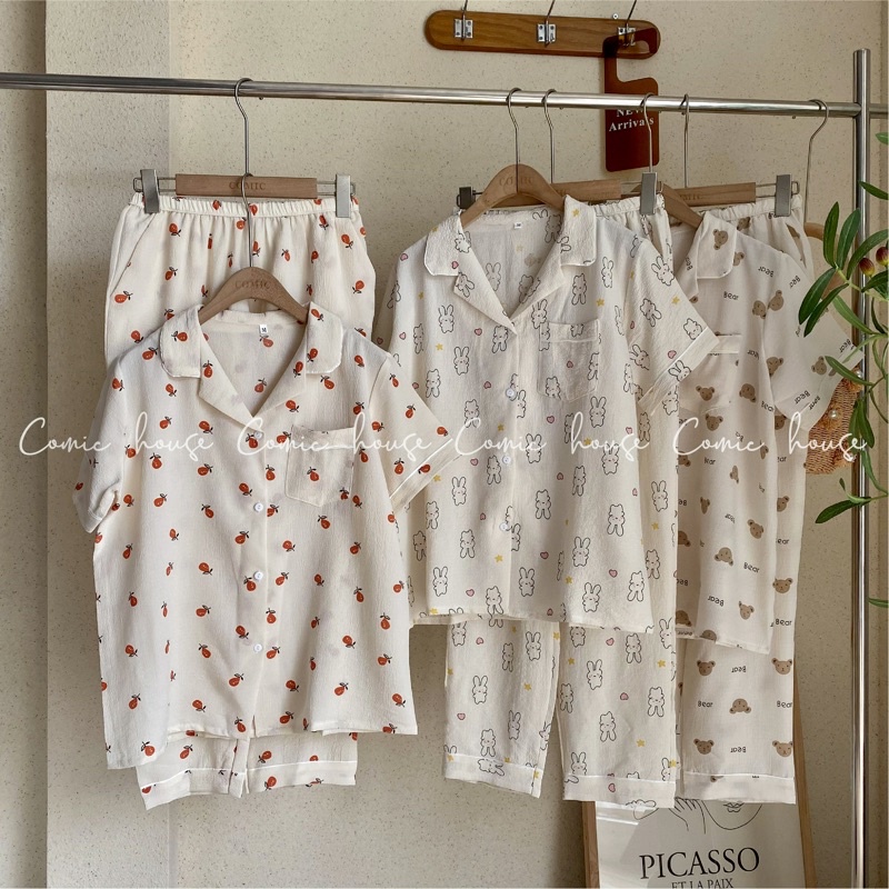 PIJAMA TAY CỘC QUẦN DÀI COMICHOUSE