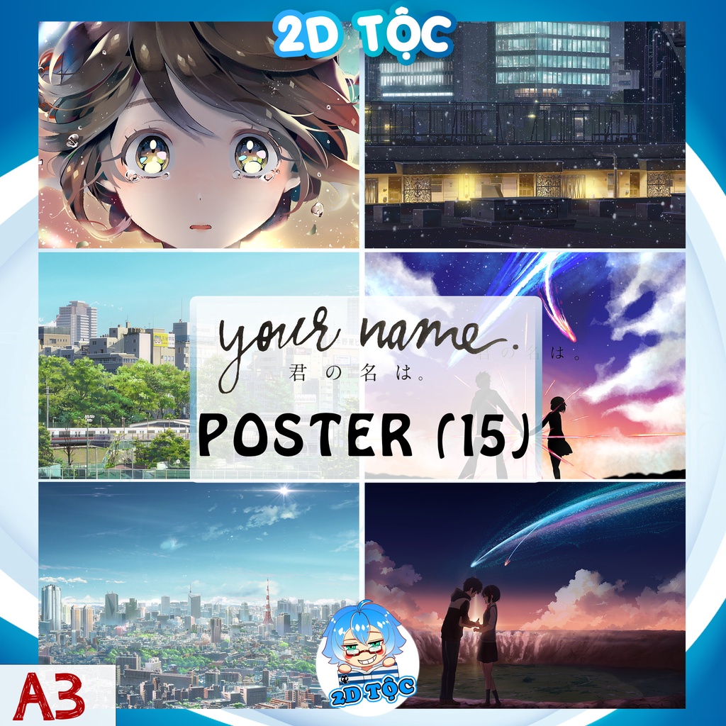 Tranh Poster A3 Dán Tường Anime Kimi no Na wa (15) - 2D Tộc Shop