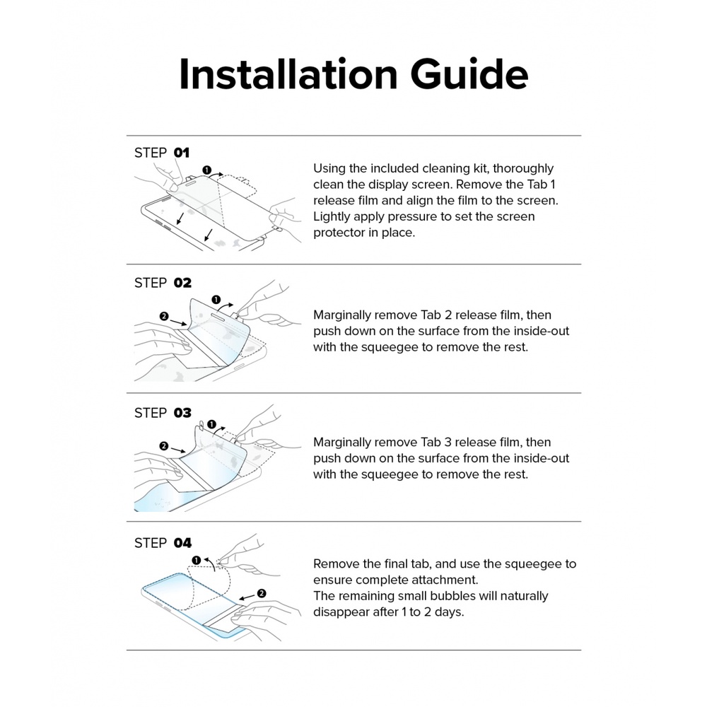Dán màn hình Ringke Hàn Quốc cho Galaxy Z Fold 5 / Z Fold 4 / Z Fold 3 - Dual Easy Film Screen Protector