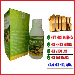 Nước Súc Miệng Thảo Dược Nguyễn Đức Hết hôi miệng - Hết nhiệt miệng - Hết viêm lợi