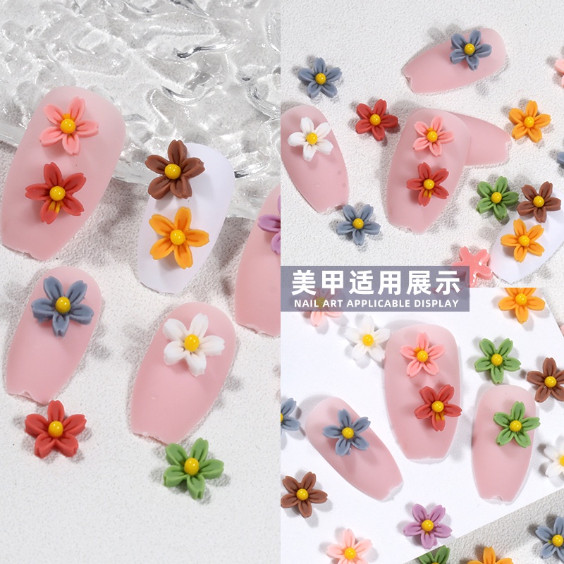 Hoa Giả Trang Trí Móng Tay