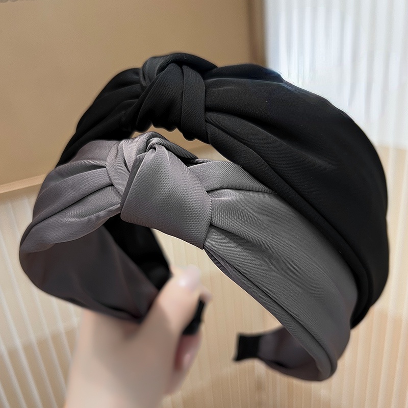 Băng Đô Vải Satin Thắt Nơ Thời Trang Thanh Lịch Dành Cho Nữ