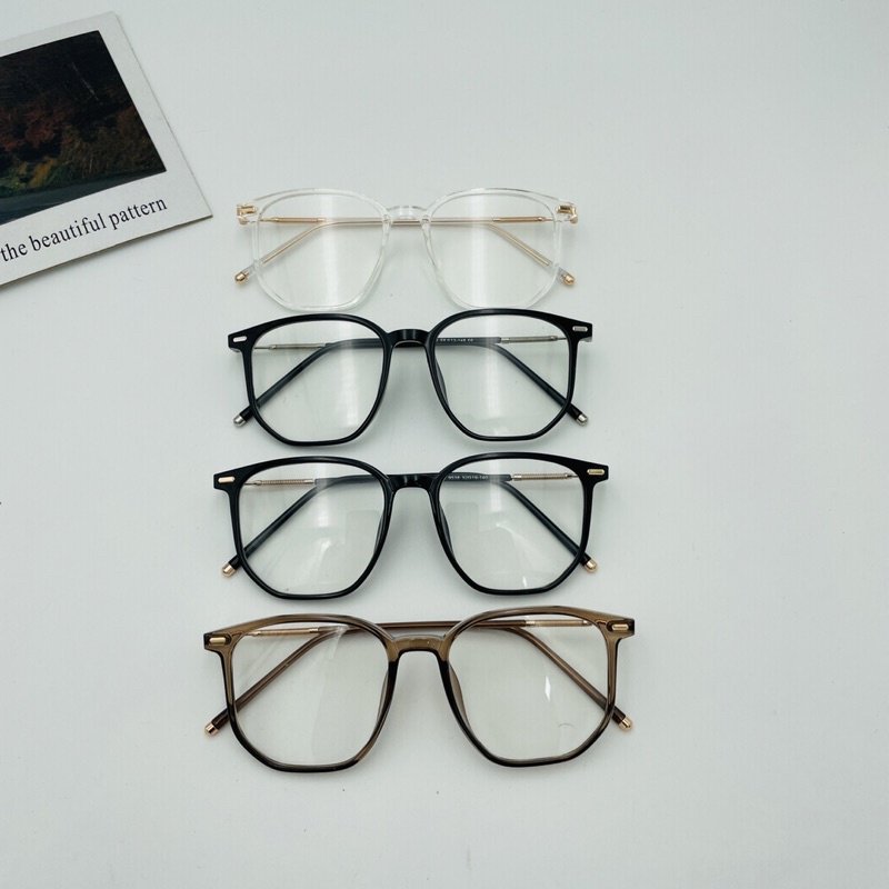 Gọng kính nhựa dẻo chống ánh sáng xanh không độ hàn quốc