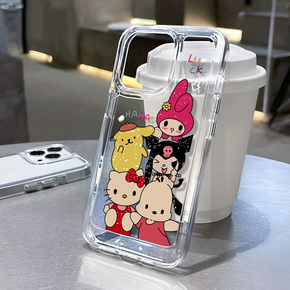 Ốp Điện Thoại Trong Suốt Hình Pachacco Alien Kuromi Cho iphone 14 Pro Max 14 Plus 13 11 12 7Plus X XR XS Max 8 7