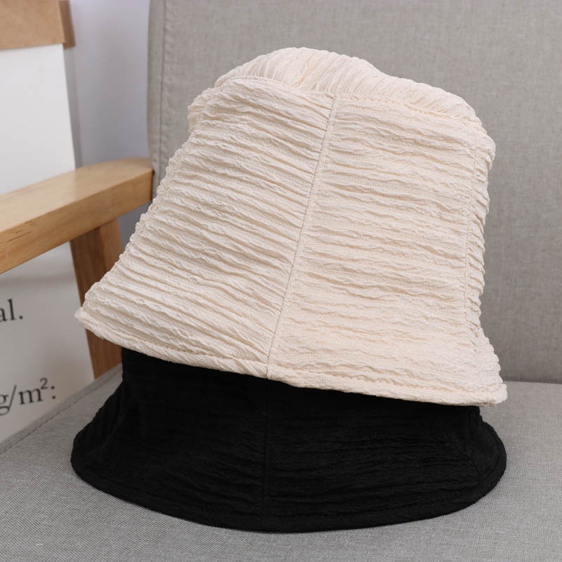 Nón bucket nữ LASSY vải xô dáng cụp cao cấp 100% Cotton chống nắng, siêu nhẹ, Mũ bucket thoáng mát Hotrend