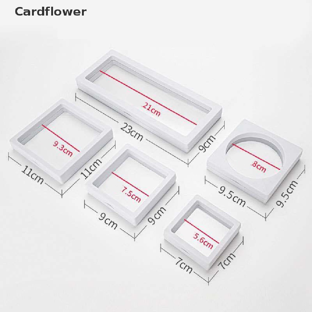 &lt; Cardflower &gt; Hộp Đựng Trang Sức / Đồng Xu / Đá Quý Trong Suốt Chống Bụi Trang Trí Đang Giảm Giá
