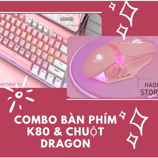 Chuột Gaming, Chuột Chơi Game Máy Tính PC, Laptop Có Dây Led RGB 6400 DPI G530 Gragon Chính Hãng HADI_STORE GAMING