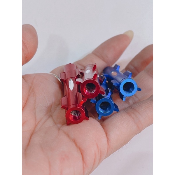 Hoả tiển màu tăng sên, hoả tiển nhôm tăng thắng 6li dài 6cm lắp thông dụng xe máy