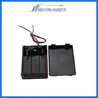 Đế Pin AA Có Nắp, Kèm Công Tắc ( Đấu Nối Tiếp )