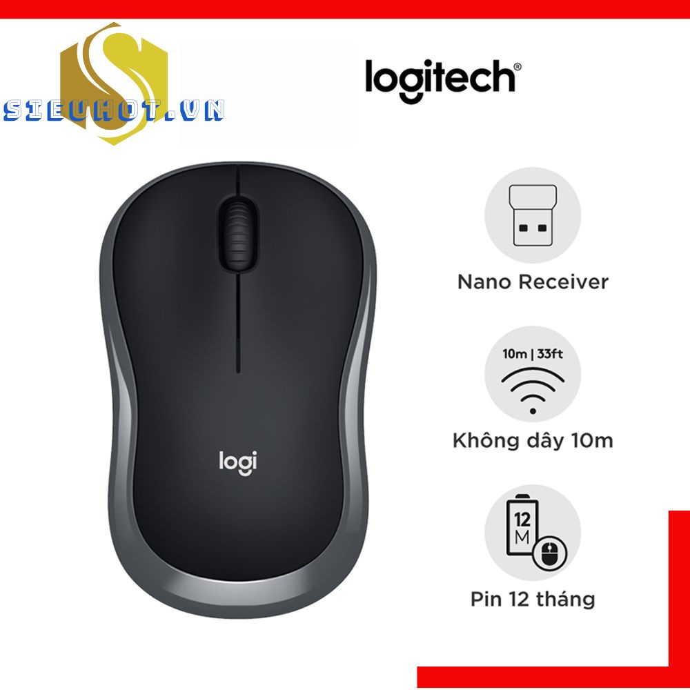 Chuột Không Dây Chính Hãng LOGITECH B175 Mouse Văn Phòng Nhỏ Gọn Kết Nối 2.4GHZ Lên Đến 10M