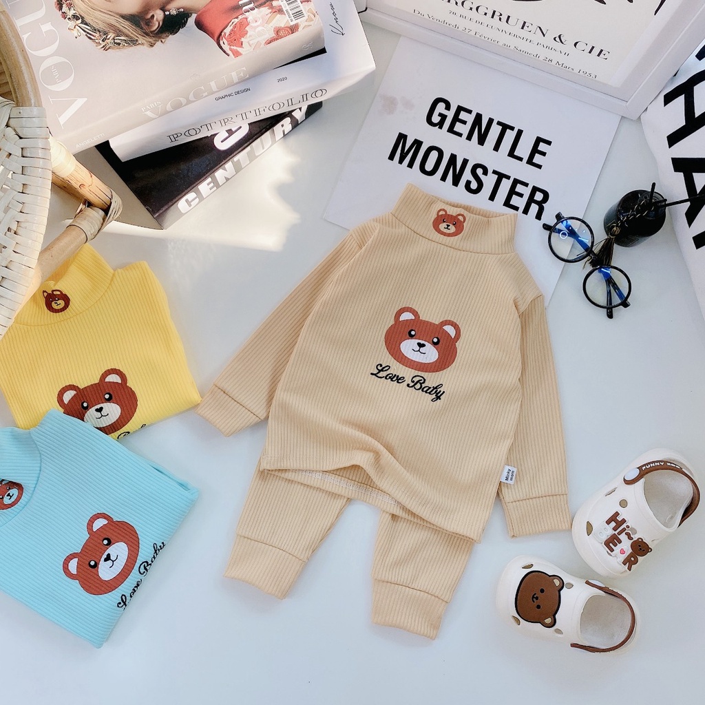 Bộ dài cho bé , bộ dài cotton Len Tăm siêu êm cho bé từ 3-14kg