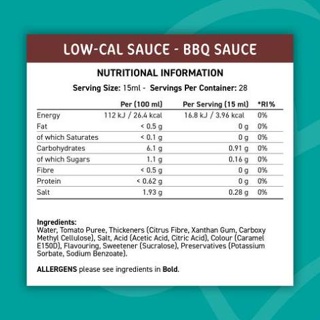 Sale xả kho sample fit cuisine low calorie sauce 15 gram-chính hãng-gia vị - ảnh sản phẩm 3