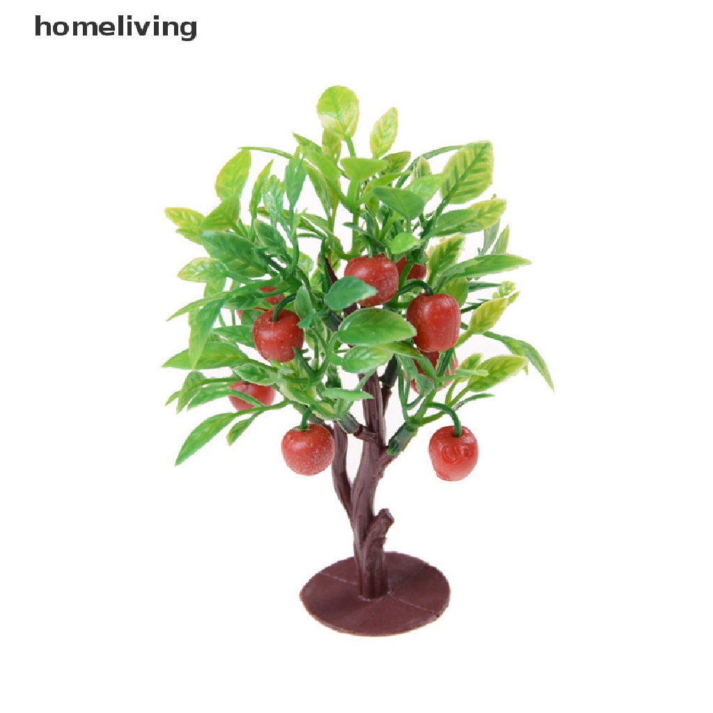 Set 2 Mô Hình Cây Trái Cây 10cm Trang Trí Nhà Búp Bê