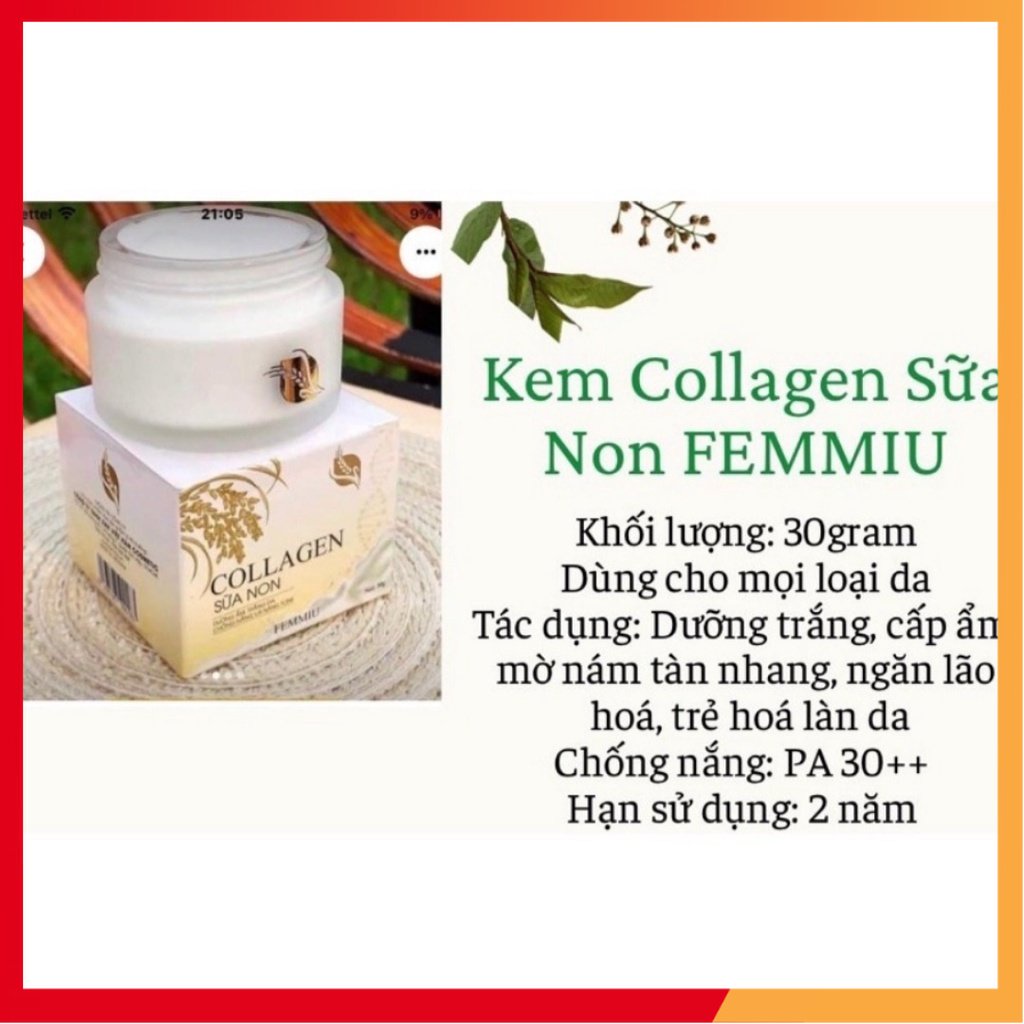 Kem collagen sữa non femmiu
