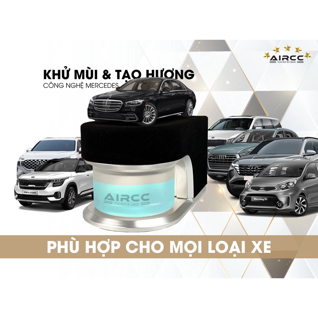Bộ khử mùi và khuếch tán nước hoa AIRCC chuẩn công nghệ Mercedes, bảo hành 3 năm