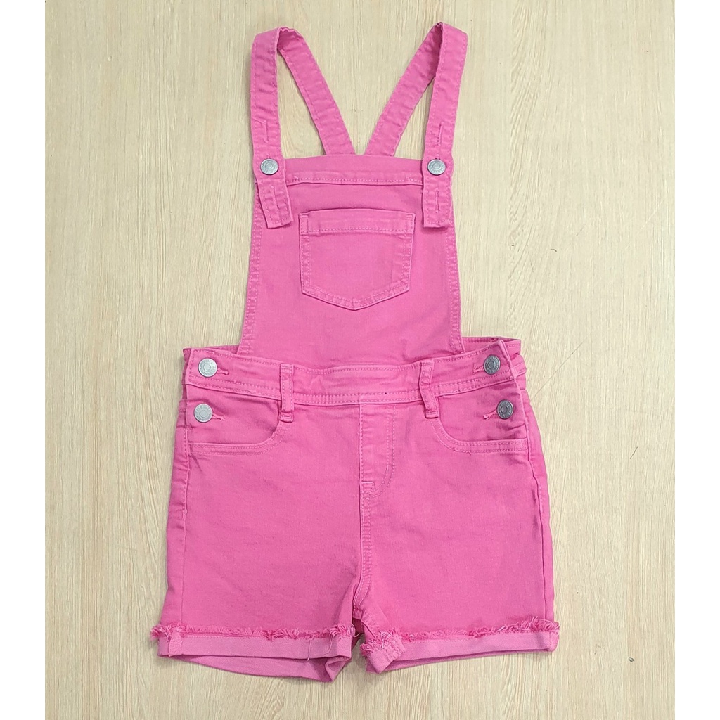 P33 Yếm jeans bé gái C@t&Jack, màu hồng cực yêu, size 4-16T
