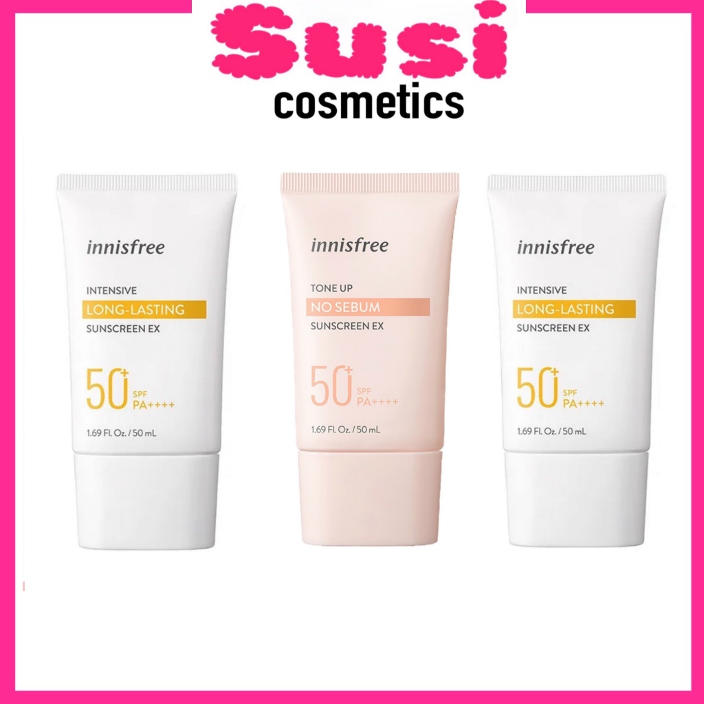 Kem Chống Nắng Innisfree No Sebum, Long Lasting, Triple Care, Mild, Triple-Shield Sunscreen SPF 50+/PA++++ 50ml