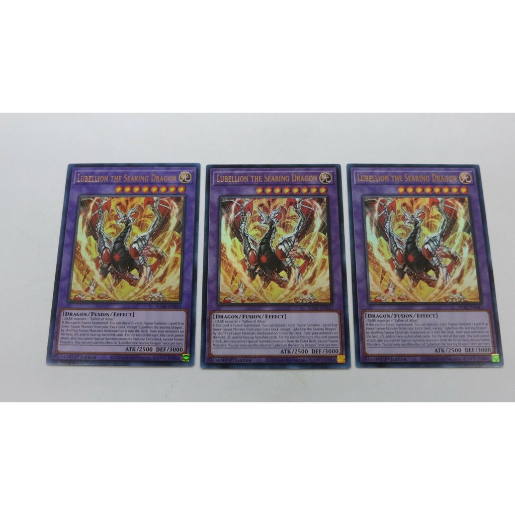 Thẻ bài YUGIOH - Lubellion the Searing Dragon - SDAZ-EN042 - Ultra Rare 1st Edition - Fusion Monster