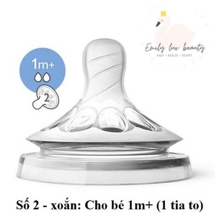 [CHÍNH HÃNG] Núm Ty Avent Natural SỐ 0 -> SỐ 5, Y CUT