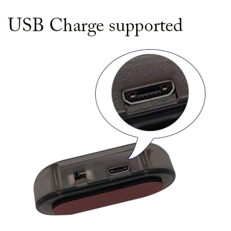 Đèn Chống Trộm Năng Lượng Mặt Trời Cho Xe Ô Tô, Xe Máy, Hỗ Trợ Sạc USB, Tiện Dụng