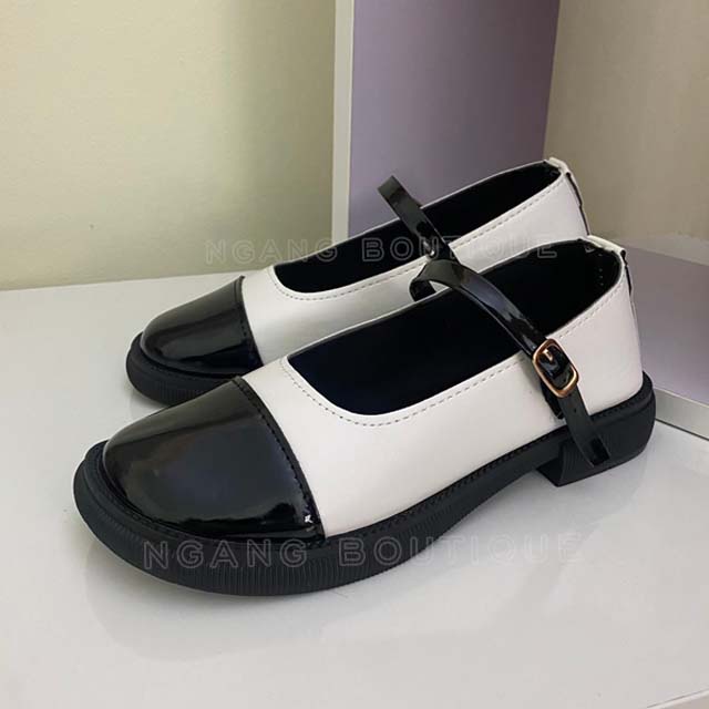 Giày Lolita đế cao Mary Jane style Ulzzang Hàn Quốc quai ngang 2cm